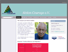 Tablet Screenshot of aktioncourage.org